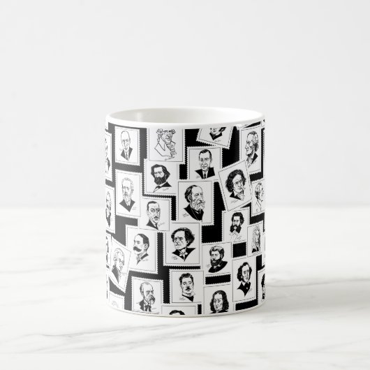 作曲者のポートレートを含むパタもっとも偉大ーン コーヒーマグカップ (中央)