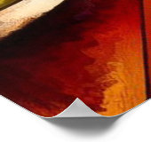 作曲 – 叙情的な抽象芸術19 ポスター (角)