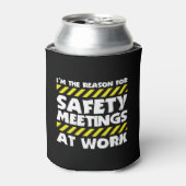 作業おもしろいミーム – 安全会議おもしろい同僚 缶クーラー (缶正面)