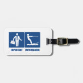 作業が重要、水上スキーが重要 ラゲッジタグ (正面横)