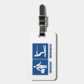 作業が重要、水上スキーが重要 ラゲッジタグ (正面縦)