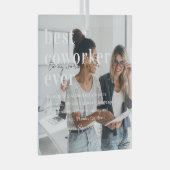 作業の完了 |引用文と写真の共同ギフト ガラスオーナメント (正面右)