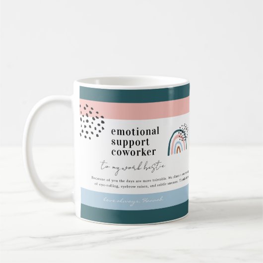 作業の完了 |引用文と写真の共同ギフト コーヒーマグカップ (左)