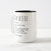 作業の定義おもしろい名前をカスタムすると写真 ツートーンマグカップ (正面左)