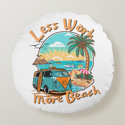 作業の軽減ビーチ ラウンドクッション (正面)