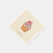 作業カラフルマイルストーンお祝い招待状 スタンダードカクテルナプキン (角)