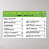 作業カロリー ポスター (正面)