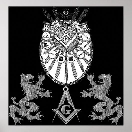 作業ツールとライオン ポスター (正面)