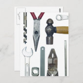 作業ツールのクローズアップ ポストカード (正面/裏面)