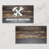 作業ツール |木製板鋼名刺 名刺 (正面/裏面)