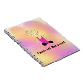 作業フィットネスとダイエット仕訳帳 ノートブック (右側)