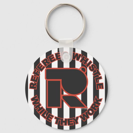 作業中に口笛を吹く キーホルダー (正面)