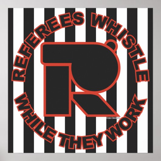 作業中に口笛を吹く ポスター (正面)