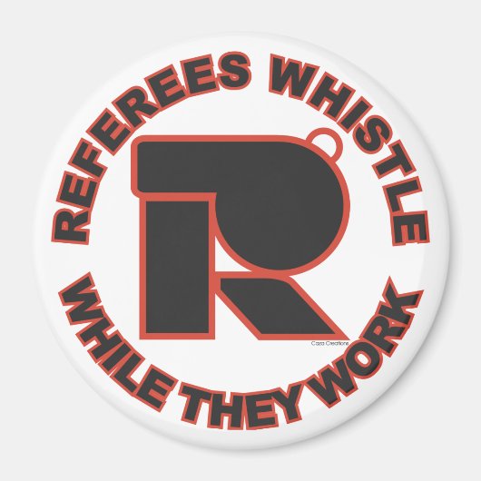 作業中に口笛を吹く マグネット (正面)