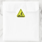 作業中のサインシール ラウンドシール (バッグ)