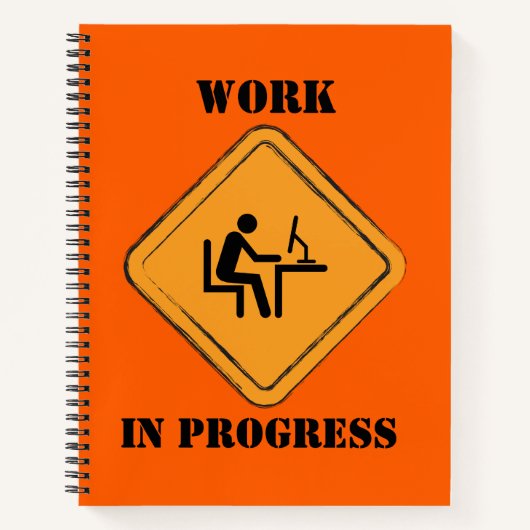 作業中の履歴おもしろい帳ノートブック ノートブック (正面)