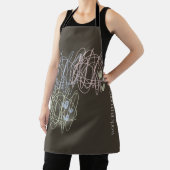 作業中の落書きデザイン エプロン (インサイチュ)