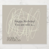 作業中 – カスタマイズ可能 リキュールボトルラベル (シングルラベル)