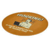 作業中: Facebookの時間に切り替え カッティングボード (角)