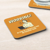 作業中: Facebookの時間に切り替え コースター (左側)