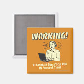 作業中： Facebookの時間に切り替え マグネット (正面/裏面)