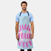 作業内容の表示 エプロン (着用した状態)