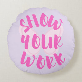 作業内容の表示 ラウンドクッション