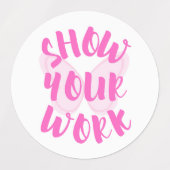 作業内容の表示 ラベル (デザイン1)