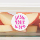 作業内容の表示 ラベル (貼付)