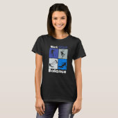 作業凧バランスライフスタイルヴィンテージ作業寿命1 Tシャツ (正面フル)