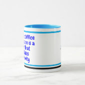 作業前向きチーム(共同作業者ギフトやる気を起こさせる) マグカップ (中央)