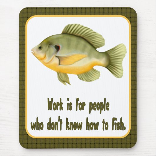 作業又は魚 マウスパッド (正面)