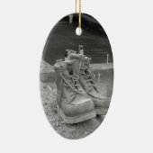 作業員のブーツ セラミックオーナメント (右)
