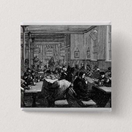 作業員の喫茶店 缶バッジ (正面)