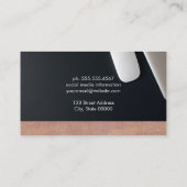 作業宇宙黒の背景 |テクスチャ 名刺 (裏面)