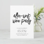 作業後のパーティー企業の招待状 招待状 (スタンド正面)