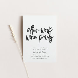 作業後のパーティー企業の招待状 招待状