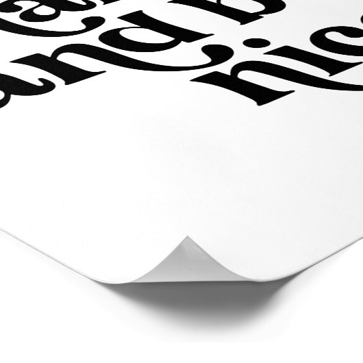 作業懸命とビーニースヴィンテージレトロフォント ポスター (角)