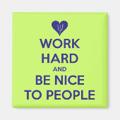 作業懸命は人々に磁石に優しい マグネット (正面)