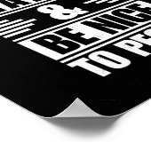 作業懸命は人に優しいステッカー ポスター (角)