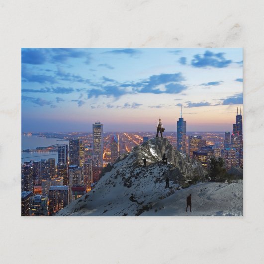 作業懸命ポストカードの成功 ポストカード (正面)