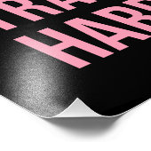 作業懸命列車フィットネスやる気を起こさせる引用文ピンクBl フォトプリント (角)