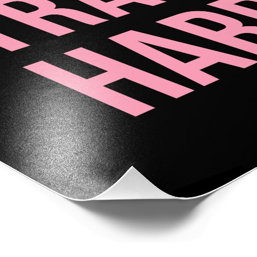 作業懸命列車フィットネスやる気を起こさせる引用文ピンクBl フォトプリント (角)