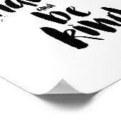 作業懸命及びBe親切やる気を起こさせる引用文プリント ポスター (角)