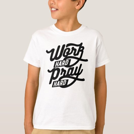 作業懸命祈懸命 Tシャツ (正面)