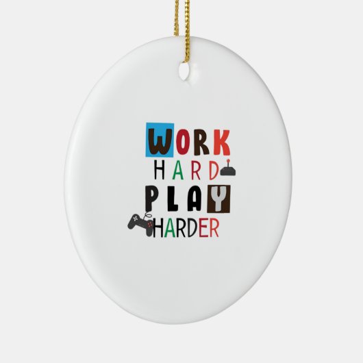 作業懸命遊その懸命おもしろい引用文労働日 セラミックオーナメント (右)