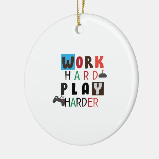 作業懸命遊その懸命おもしろい引用文労働日 セラミックオーナメント (左)