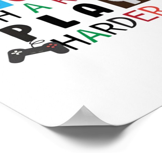 作業懸命遊その懸命おもしろい引用文労働日 ポスター (角)