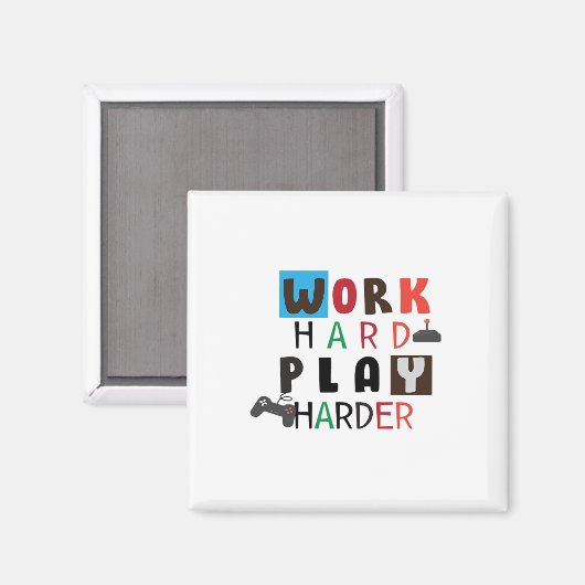 作業懸命遊その懸命おもしろい引用文労働日 マグネット (正面/裏面)