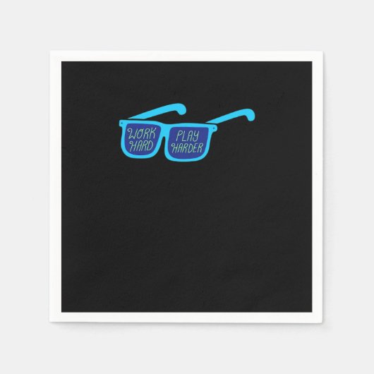 作業懸命遊その懸命労働者 スタンダードカクテルナプキン (正面)